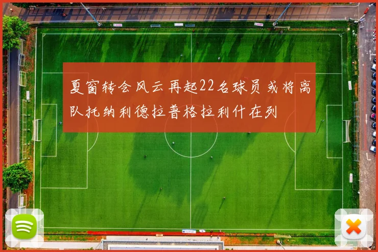夏窗转会风云再起22名球员或将离队托纳利德拉普格拉利什在列
